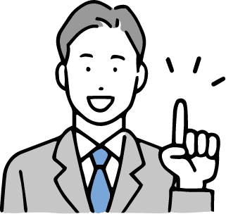 男性が話している様子