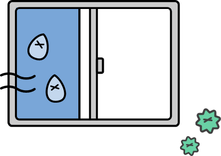 結露やカビが気になる