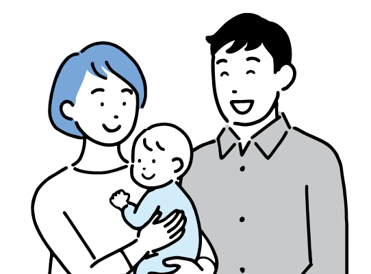 赤ちゃんのいる家族
